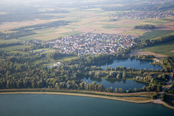 Fort-Louis im Bundesland Bas-Rhin, Frankreich von oben