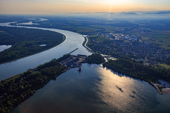Kiesgrube Rheinmünster-Greffern im Bundesland Baden-Württemberg, Deutschland