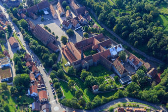 Kloster Maulbronn UNESCO Welterbe im Bundesland Baden-Württemberg, Deutschland vom Flugzeug aus
