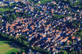 Clemenskirche im Ortsteil Horrheim in Vaihingen an der Enz im Bundesland Baden-Württemberg, Deutschland