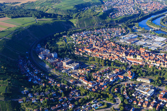 Historische Altstadt zwischen Enz und Neckarschleife in Besigheim im Bundesland Baden-Württemberg, Deutschland