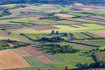 Luftaufnahme von Flugplatz Backnang-Heiningen im Bundesland Baden-Württemberg, Deutschland