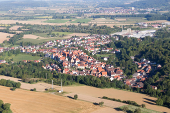 Dorfansicht im Ortsteil Gochsheim in Kraichtal im Bundesland Baden-Württemberg, Deutschland
