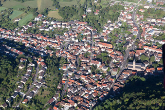 Büchenauer Straße im Ortsteil Untergrombach in Bruchsal im Bundesland Baden-Württemberg, Deutschland