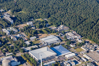 Leopoldshafen, KIT Nord in Eggenstein-Leopoldshafen im Bundesland Baden-Württemberg, Deutschland aus der Luft betrachtet