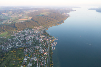 Ortsteil Ludwigshafen in Bodman-Ludwigshafen im Bundesland Baden-Württemberg, Deutschland aus der Luft