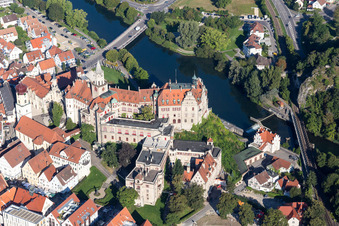 Palais des Schloss Sigmaringen an der Donau in Sigmaringen im Bundesland Baden-Württemberg, Deutschland