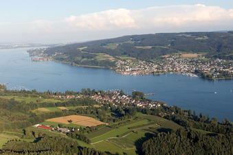 Dorfkern an den See- Uferbereichen des Bodensee in Steckborn im Kanton Thurgau, Schweiz