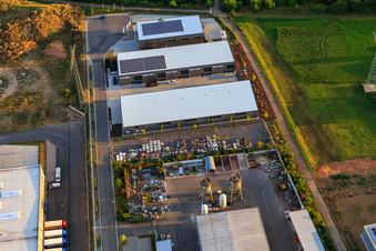 Entsorgungs- und Wirtschaftsbetrieb Landau Bauhof und Friedel + Ullmer GmbH im Ortsteil Queichheim in Landau in der Pfalz im Bundesland Rheinland-Pfalz, Deutschland