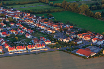 Am Kornfeld aus Westen in Kandel im Bundesland Rheinland-Pfalz, Deutschland