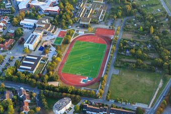 Fussballplatz des FSV Nieder-Olm e.V im Bundesland Rheinland-Pfalz, Deutschland