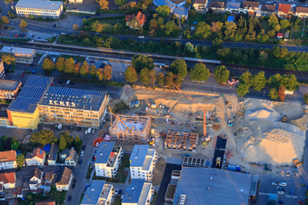 Schrägluftbild von Eckes-Granini Deutschland GmbH in Nieder-Olm im Bundesland Rheinland-Pfalz