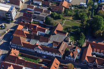 Luftaufnahme von Rheinstraße x Bahnhofstr in Kandel im Bundesland Rheinland-Pfalz, Deutschland