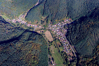 Dorfansicht im Ortsteil Salzwoog in Lemberg im Bundesland Rheinland-Pfalz, Deutschland