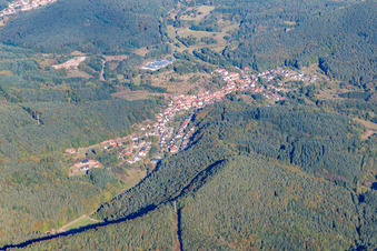 Schwanheim von Südwesten im Bundesland Rheinland-Pfalz, Deutschland