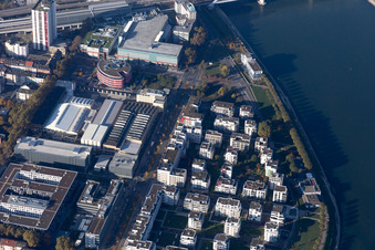 Luftbild von Yorckstraße LUSANUM, Walzmühl-Center im Ortsteil Süd in Ludwigshafen am Rhein im Bundesland Rheinland-Pfalz, Deutschland