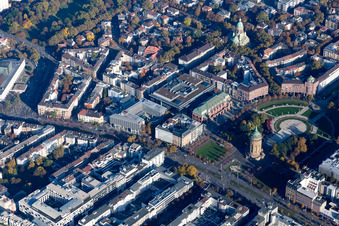 Wasserturm, Augustaanlage im Ortsteil Innenstadt in Mannheim im Bundesland Baden-Württemberg, Deutschland