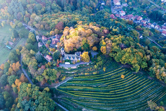 Gebäude des Restaurant Schloss Kropsburg in Sankt Martin im Ortsteil SaintMartin im Bundesland Rheinland-Pfalz, Deutschland