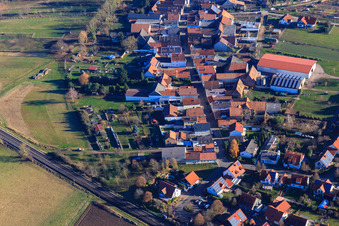 Obergasse in Steinweiler im Bundesland Rheinland-Pfalz, Deutschland