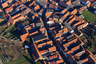 Protestantische Kirche in Steinweiler im Bundesland Rheinland-Pfalz, Deutschland