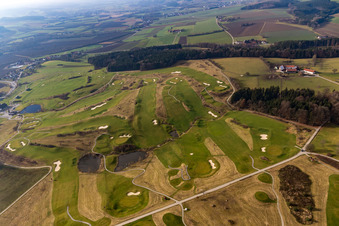 Schrägluftbild von Golfclub Bella Vista im Ortsteil Aunham in Bad Birnbach im Bundesland Bayern, Deutschland