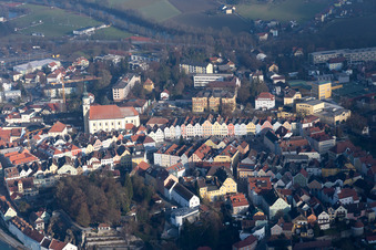Schärding im Bundesland Oberösterreich, Österreich von oben