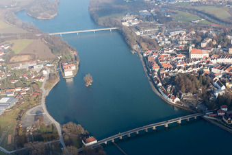 Schärding im Bundesland Oberösterreich, Österreich aus der Luft