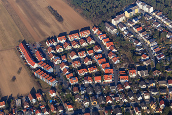 Neubaugebiet Leierhans mit An d. Laut und Am Hartenauer Feld in Bickenbach im Bundesland Hessen, Deutschland