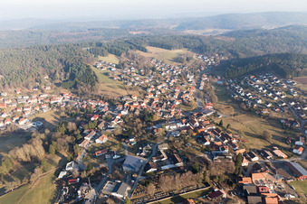 Luftbild von Ortsteil Hammelbach in Grasellenbach im Bundesland Hessen, Deutschland
