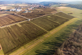 Luftbild von Vielbrunn, Flugplatz in Michelstadt im Bundesland Hessen, Deutschland