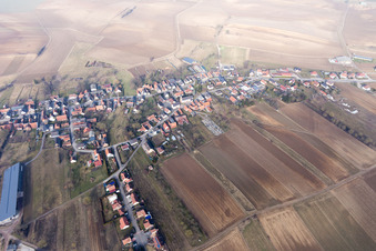 Siegen im Bundesland Bas-Rhin, Frankreich aus der Drohnenperspektive