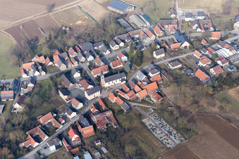 Siegen im Bundesland Bas-Rhin, Frankreich von einer Drohne aus