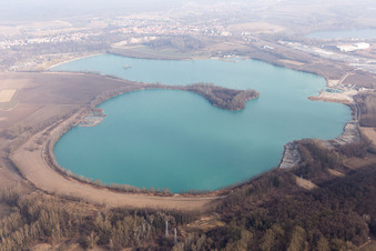 Drohnenaufname von Lauterbourg im Bundesland Bas-Rhin, Frankreich