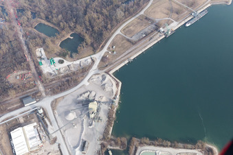 Lauterbourg im Bundesland Bas-Rhin, Frankreich von der Drohne aus gesehen