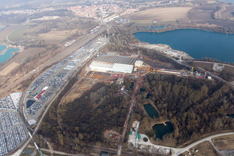 Luftbild von Lauterbourg im Bundesland Bas-Rhin, Frankreich