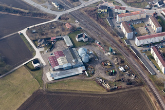 Drohnenbild von Lauterbourg im Bundesland Bas-Rhin, Frankreich