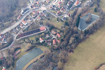 Lauterbourg im Bundesland Bas-Rhin, Frankreich von einer Drohne aus
