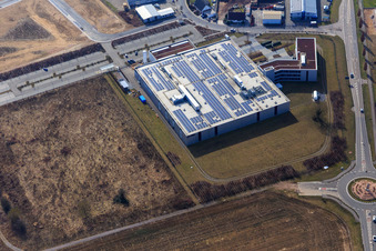 Industriegebiet Nordring mit DBK David + Baader GmbH in Rülzheim im Bundesland Rheinland-Pfalz, Deutschland