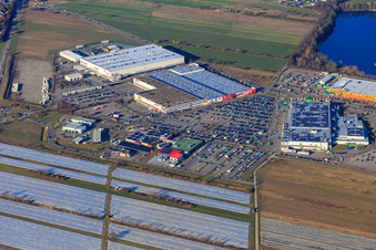 GLOBUS Waghäusel-Wiesental,.  Globus Baumarkt Waghäusel-Wiesental und  Möbel ROLLER Waghäusel-Wiesental im Bundesland Baden-Württemberg, Deutschland