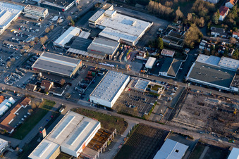 Drohnenaufname von Industriegebiet Nord in Landau in der Pfalz im Bundesland Rheinland-Pfalz, Deutschland