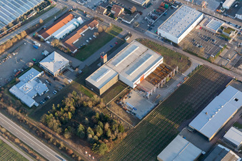 Drohnenbild von Industriegebiet Nord in Landau in der Pfalz im Bundesland Rheinland-Pfalz, Deutschland