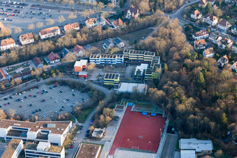 Drohnenaufname von Landau in der Pfalz im Bundesland Rheinland-Pfalz, Deutschland