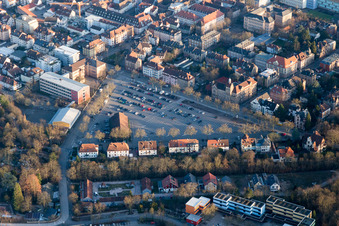 Drohnenbild von Landau in der Pfalz im Bundesland Rheinland-Pfalz, Deutschland
