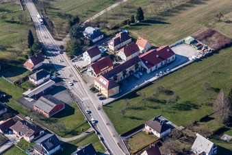 Gebäude des Einkaufszentrum S.c.e. Henri Strohm in Betschdorf in Grand Est im Bundesland Bas-Rhin, Frankreich