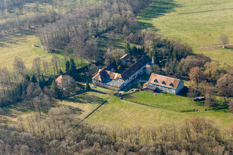 Surbourg im Bundesland Bas-Rhin, Frankreich von oben