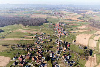 Eschbach im Bundesland Bas-Rhin, Frankreich aus der Luft
