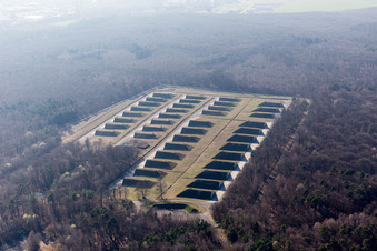 Mertzwiller im Bundesland Bas-Rhin, Frankreich aus der Luft