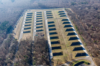 Mertzwiller im Bundesland Bas-Rhin, Frankreich von oben gesehen