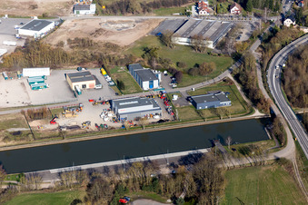 Luftbild von Dettwiller im Bundesland Bas-Rhin, Frankreich