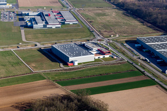 Mommenheim im Bundesland Bas-Rhin, Frankreich von oben